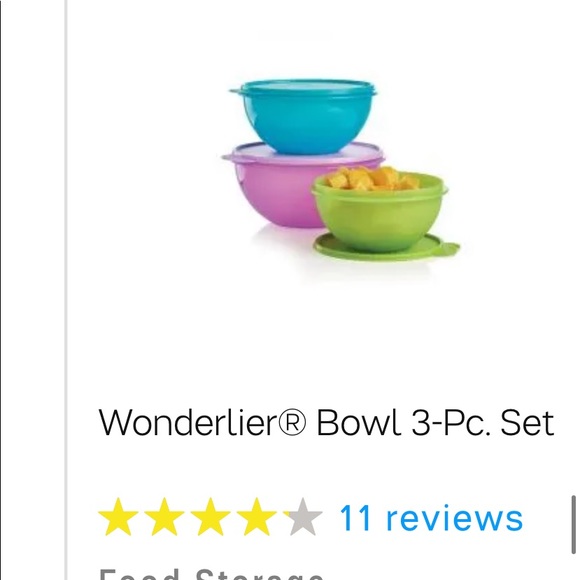 3 piece Tupperware Set - Picture 1 of 1